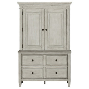 Mission Solid Mango Wood Large White Clothing Armoire Wardrobe Transitional Armoires And Wardrobes By Sierra Living Concepts