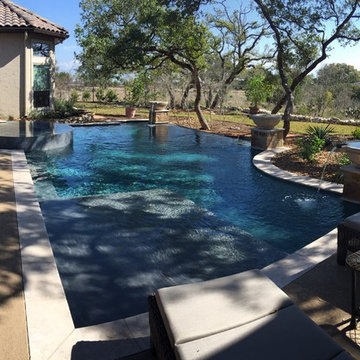 Geometric Shape Pool Spa