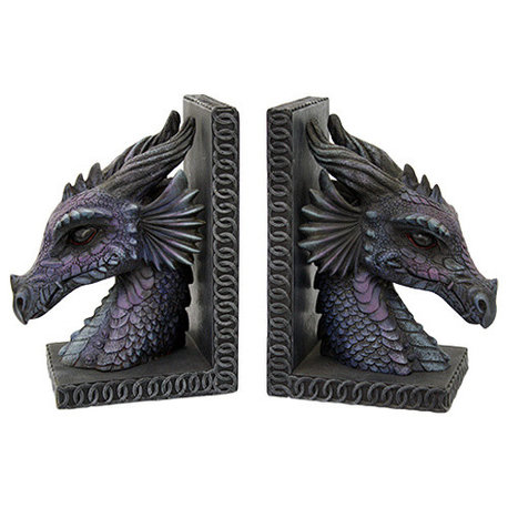 Dragon Head Bookends