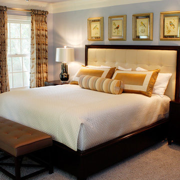 Master Bedroom Interior Design and Drapery by Mary Strong from Star Furniture in
