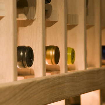 Unfinished Mahogany 'Niche Size' Custom Wine Racks Chicago