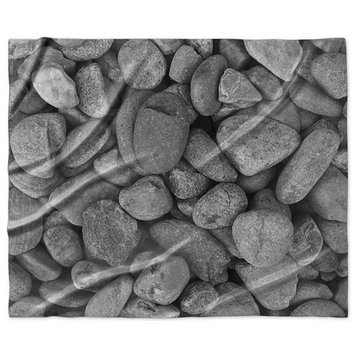 "Pebbles on the Shore" Sherpa Blanket 60"x50"
