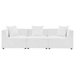 Modway EEI-4377 Saybrook Outdoor Patio Upholstered 2-Piece Sectional Sofa Loveseat White