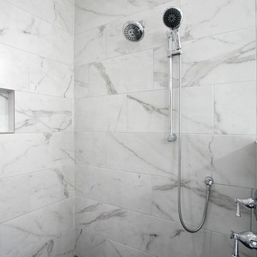 Bathroom with Wall Mounted Cabinets