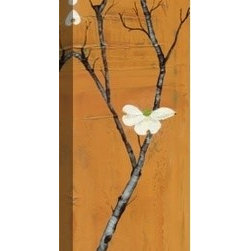 Dogwood on Orange - Artwork