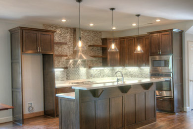 Example of a minimalist kitchen design in Other