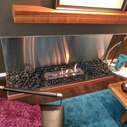 Fireplace update in Downtown Vancouver - Fireplaces