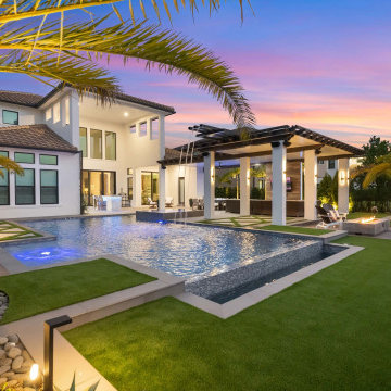 We Created A Luxurious Backyard Resort For This Home In Parkland Bay