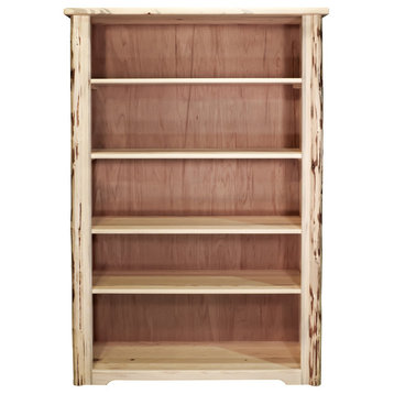 Montana Collection Bookcase, Clear Lacquer Finish