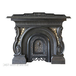 Cast Iron Antiques - Fireplace Grates And Andirons