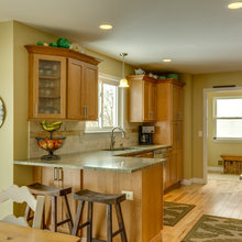 dining at kitchen counter