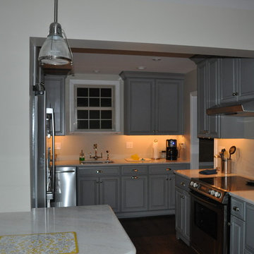 Kitchen - Grey Cabinets