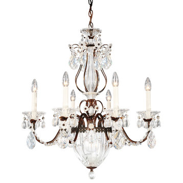 Bagatelle 7-Light Chandelier in Heirloom Bronze With Clear Heritage Crystal