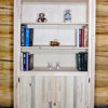 Montana Log Collection Wood Bookcase With Storage In Ready To Finish MWHCBC