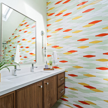 Colorful Modern Bathroom Remodel | Rio Del Mar