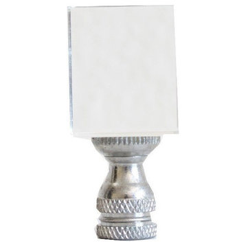 Crystal Square Cube Shaped Table Lamp Finial