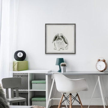 "Plump Bunny" Framed Painting Print