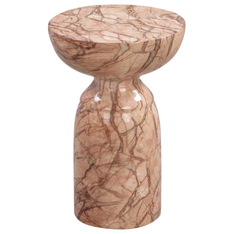Rue Concrete With Marble Finish Side Table, Sunset