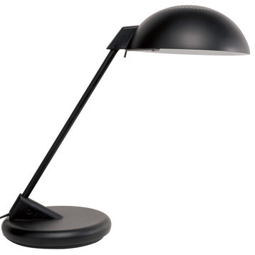 1-Light Table/Desk Lamp in Matte Black