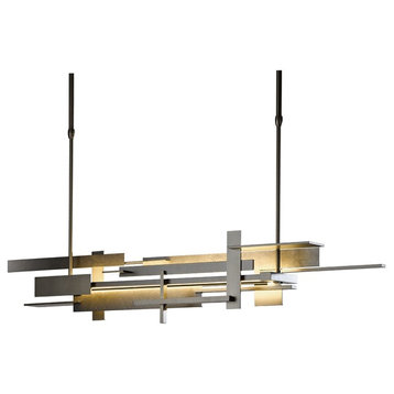 Planar Large LED Pendant, Natural Iron Finish