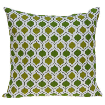 Parkland Collection Saria Transitional Multicolor Pillow Cover With Poly Insert