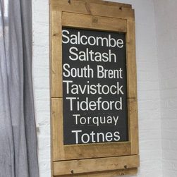 Holdsworth Reclaimed Wood Picture Frame that converts into a Drop Down Table - Dining Tables