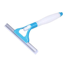 Window Glass Cleaner Wiper Squeegee Car Wash Brush Cleaning Tool Blue