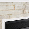 Inman Corner Convertible Electric Fireplace With Storage