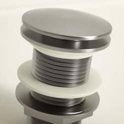 LUSSO LUXE UNSLOTTED KLIK KLAK BASIN WASTE BRUSHED STAINLESS - Products