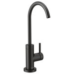 Moen - Moen One-Handle Beverage Faucet Matte Black, S5530BL - From finishes that are guaranteed to last a lifetime, to faucets that perfectly balance your water pressure, Moen sets the standard for exceptional beauty and reliable, innovative design. Bring elegance to your home with premium selections from Moen.  From the sophistication of period traditional to the streamlined refinement of minimalist contemporary, you'll find a host of amazing ways to express your style with products from Moen.