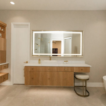 Lux Modern Spa Master bathroom