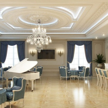 Restaurant interior design by Kateryna Antonovich