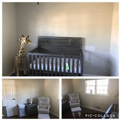 baby room accent wall
