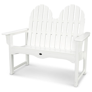 Trex Outdoor Furniture Cape Cod Adirondack 48" Bench, Classic White