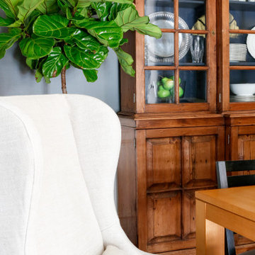 Gray Walls Dining Room