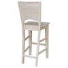 Canyon Collection Solid Back Bar Height Stool - 30" Seat Height