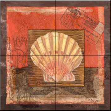 Tile Mural, Scallop by Paul Brent