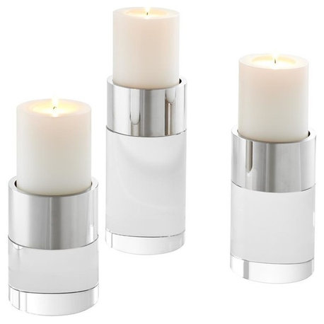 Silver Candle Holder Set (3) | Eichholtz Sierra