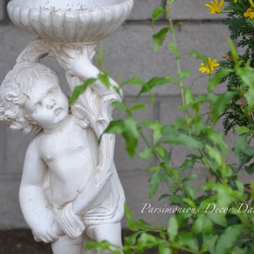 Cherubic Staute in the Garden