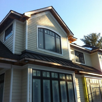 Oakville Custom Built- Exterior Finishes- Wood Siding & Cedar Shake