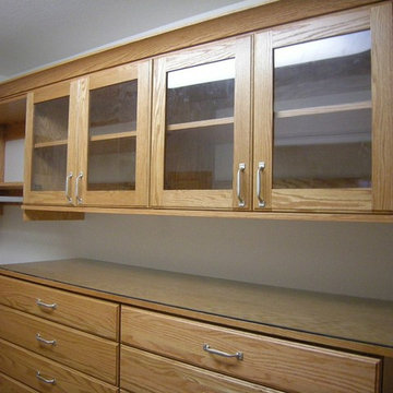 Stained Oak Closet
