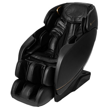 Jin 2.0 - Deluxe Heated SL Track Zero Wall Massage Chair, Black