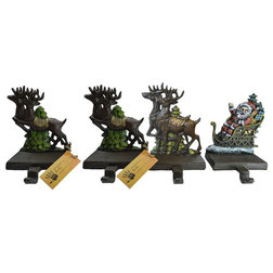 Traditional Christmas Stockings And Holders by Lulu Decor, Inc.