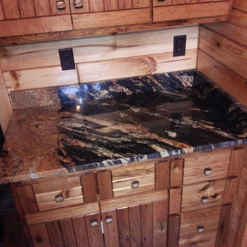 Rustic Retreat Update - Juparana Classico Supreme Granite