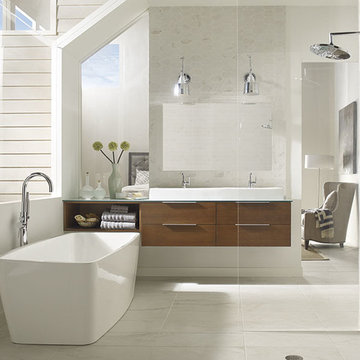 Omega Cabinetry: Wall-Mounted Vanity Cabinet