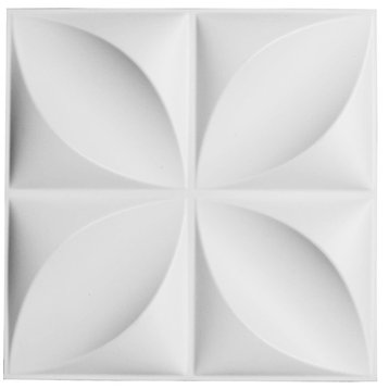 11 7/8"Wx11 7/8"H Helene EnduraWall Decorative 3D Wall Panel, White