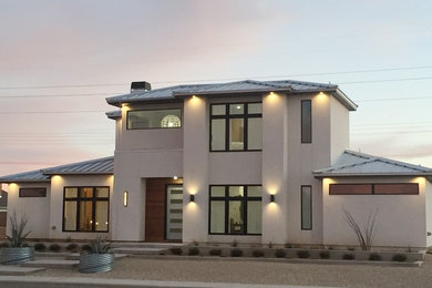 Inspiration for a modern home design remodel in Austin