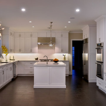 Transitional brick house