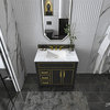 Aspen Bathroom Vanity Set, Black Onyx, 36"