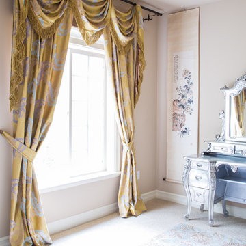 Valance curtains with swags and tails by celuce.com